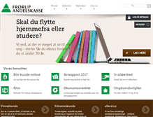 Tablet Screenshot of froerupandelskasse.dk